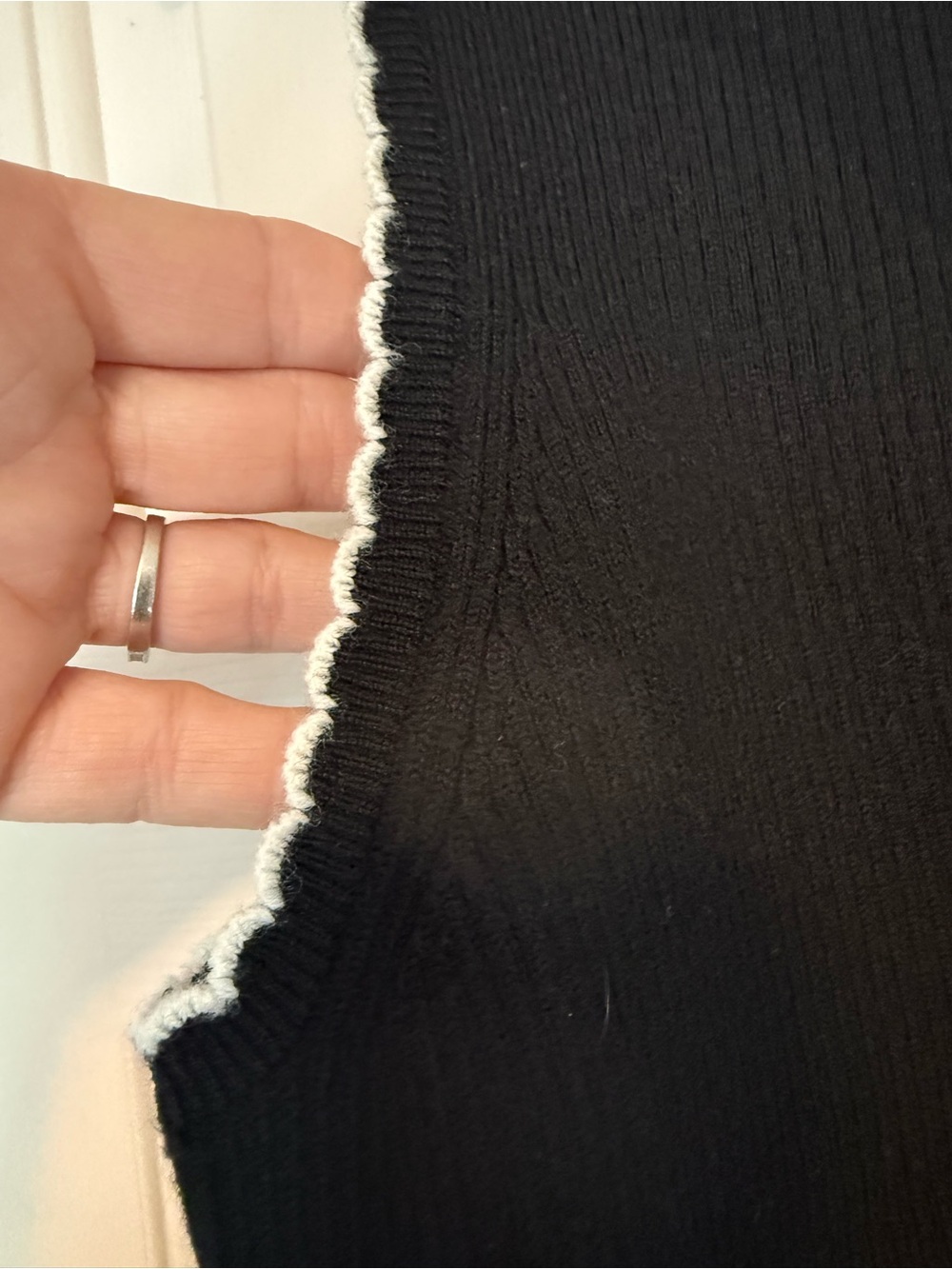 NWT Madewell Sleeveless Merino Wool Blend Button-Front Knit Top-Size XL - Picture 6 of 8